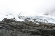 Below the Mont Pourri glacier