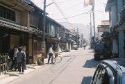 Street life, Saturday afternoon, downtown Takahashi