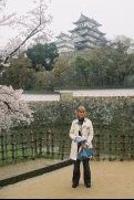 Kate at Himeji castle